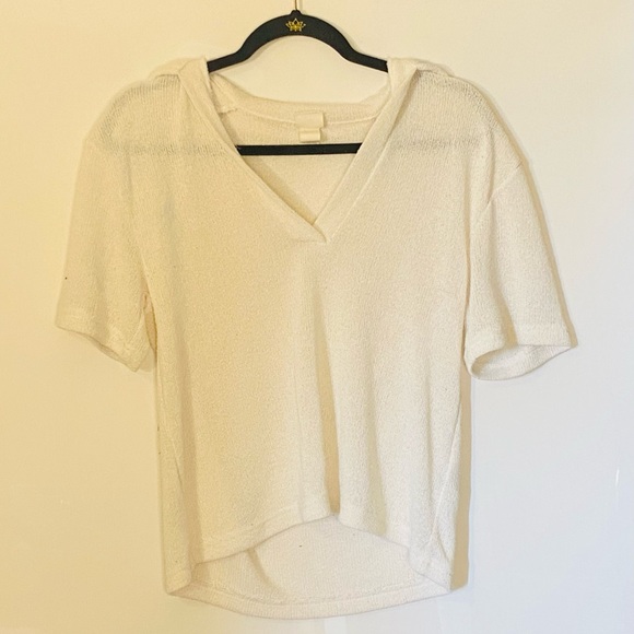 White Jersey Top - Picture 2 of 2